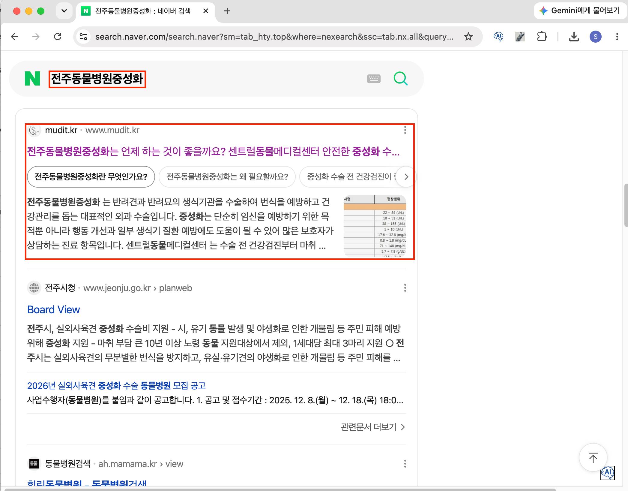 웹블로그 전주동물병원중성화 추가 노출